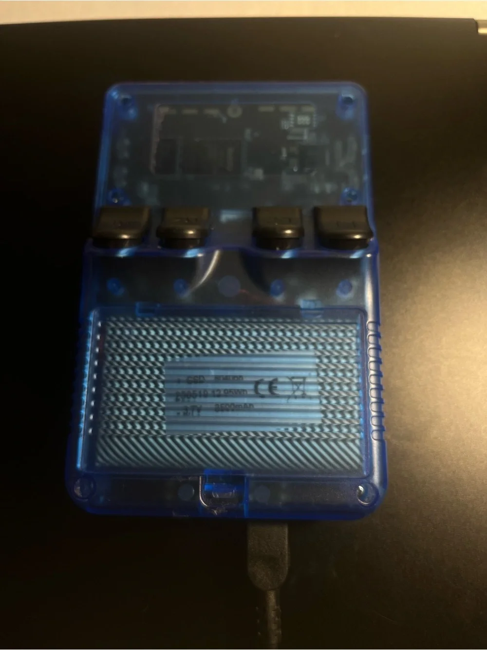 Blue Handheld Retro Gaming Console - Portable Video Game System